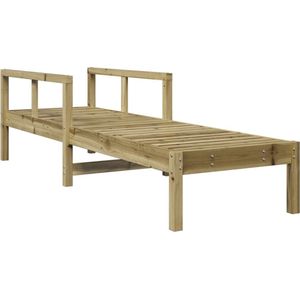 vidaXL - Ligstoel - 199,5x62x55 - cm - geïmpregneerd - grenenhout