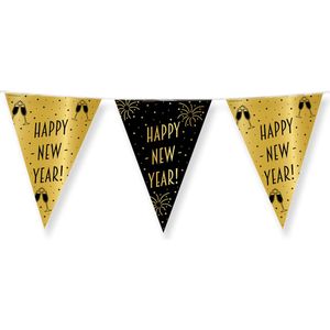 Vlaggenlijn Slinger Happy New Year Classy | 10 meter