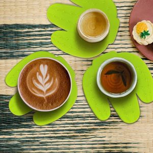 Cactusvormige onderzetters - set van 6, antislip drankjes onderzetters - voor koffie, thee, bars, cafés, feestjes