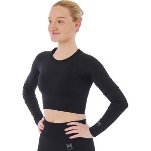Xtreme Sportswear Croptop lange mouwen Dames Zwart-XL