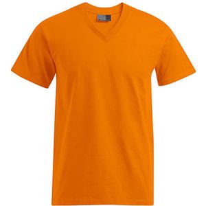 Herenshirt 'Premium V-neck' met korte mouwen Orange - 4XL