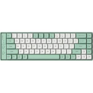 LANGTU S69 - Bedrade Gaming Toetsenbord - Mechanisch - QWERTY Toetsenborden - Hot swap - 69 Keys - Red Switch - Wit groen