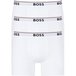 HUGO BOSS Power boxer briefs (3-pack) - heren boxers normale lengte - wit - Maat: M