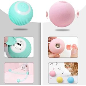 Pink - Bal - Vogel geluid - Speelgoed - Automatische Rolling - Slimme - Kat Speelgoed - Voor Katten - Training - Self-Moving - Kitten Speelgoed - Indoor - Interactieve - Spelen