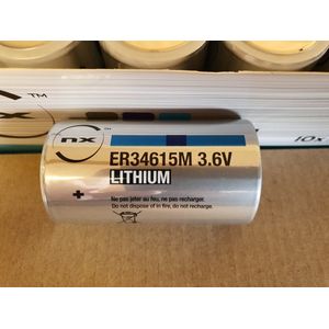 160 stuks ER34615M D size PCL9003 batterij van NX (Enix), 3.6V 14.5 Ah, shelf life 2029, Lithiumtionylchloride - clearance sale! In original manufacturer box. Verlaagd in prijs.