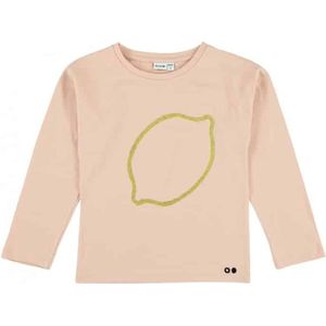 Trixie T-shirt Lemon Squash Lange Mouwen Katoen Roze Mt 86/92