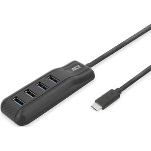 ACT USB-C hub 3.0, 4 poorts USB-A AC6420