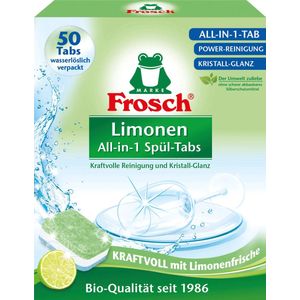 Frosch Vaatwastabletten All in One - 4x50 stuks - Voordeelverpakking - Lime