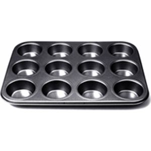 Point-Virgule bakvorm - anti-aanbaklaag - voor 12 muffins - 35x27x3cm