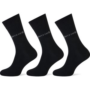 Pierre Cardin heren Sokken - 3 Paar - Normale sokken - Klassieke sokken - Zwart - Maat 43-46