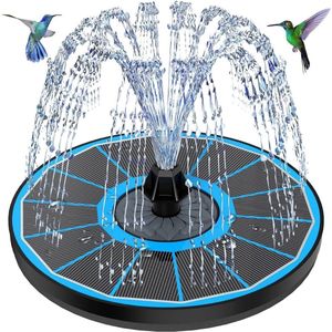 Solar Fontein - Led Verlichting - Vijververlichting - Zwart en Blauw