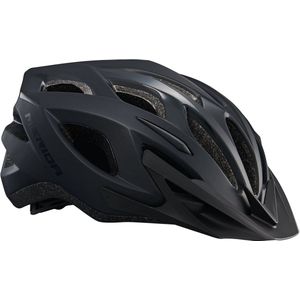 Merida Charger Fietshelm Volwassenen - MTB Helm & Racefiets helm - Wielrenhelm - Fietshelm Dames - Fietshelm Heren - Mat Zwart 53-58 cm