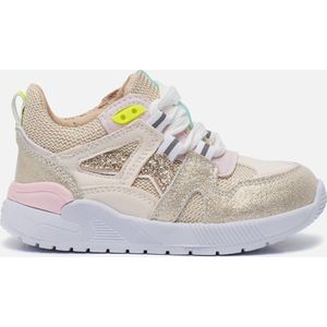 Sneakers | Meisjes | Beige Gold | Leer | Shoesme | Maat 20