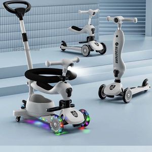 X-Qlusive - Kinder Step - Loopfiets - Driewieler - Scooters - Grijs - Buiten speelgoed