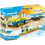 PLAYMOBIL Family Fun Strandwagen met kano's - 70436