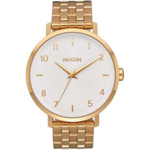 Nixon Arrow All Gold/White Horloge  - Goudkleurig