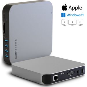 SBVR DS01 - Docking Station - 13 poorten - Multiscreen 4K - USB-C Universeel Dock