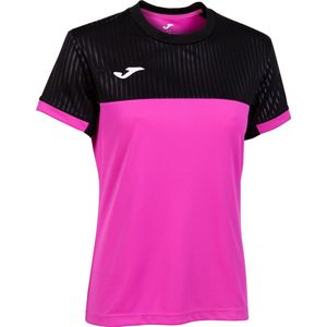 Joma Montreal Shirt Korte Mouw Dames - Fluo Roze / Zwart | Maat: M