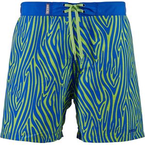 BECO zebra vibes zwemshorts - blauw/groen - maat XL