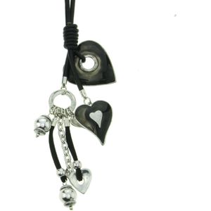 Behave Lange love ketting met hartjes