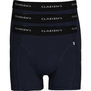 Claesen's Basics boxers (3-pack) - heren boxers lang - blauw - Maat: M