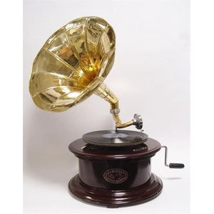 Oude grammofoon - retro platenspeler - Antieke grammofoon