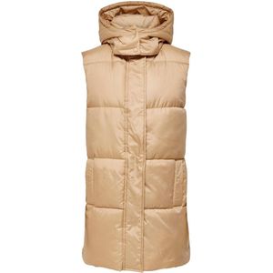 Only Jas Onldemy Padded Waistcoat Bodywarmer Otw Noos 15220376 Cuban Sand Dames Maat - XS