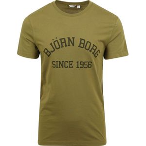 Bjorn Borg - Essential T-Shirt Groen - Heren - Maat XXL - Regular-fit