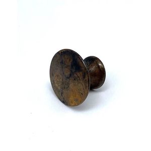 Knop Messing Antiek rond 20mm