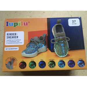 Lupilu Kinder sneaker grijs met led - maat 26