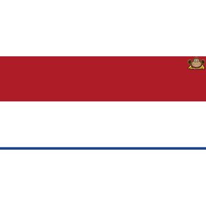 Partychimp Nederlandse Vlag Nederland - 90x150 Cm - Polyester - Rood/Wit/Blauw