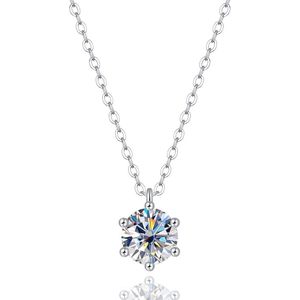 Power-8® Forever Collection: 2ct Moissanite Diamant Ketting voor Dames - Tijdloos Alternatief voor Verlovingsring en Bijzonder Geschenk"" - verjaardag cadeau vrouw en vriendin - liefdes cadeau - kerstcadeau vrouw