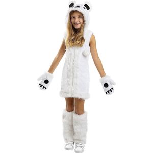 FUNIDELIA Ijsbeer kostuum voor meisjes - Maat: 135 - 152 cm - Wit
