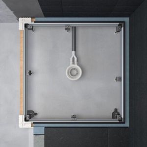 BetteFloor installatiesysteem Universeel, instelbereik 75-215mm, 100x80cm, B50-6045