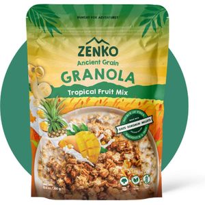 ZENKO Ancient Grain Granola - Tropical (4x300g) | Vegan & glutenvrij | Ontbijtgranen