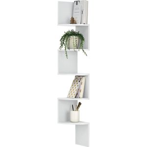 Wandplank Camilla - Planken - Wit - MDF - Modern Design - Retrostijl