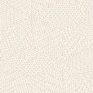 Dutch Wallcoverings - Exclusive Threads Cube Stitch Beige - TP422952