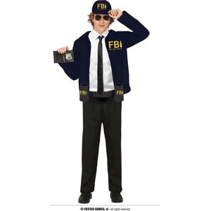 Guirca - Politie & Detective Kostuum - Fresh Beer Inspector Kei Gezellige Fbi - Man - Blauw - Maat 52-54 - Carnavalskleding - Verkleedkleding