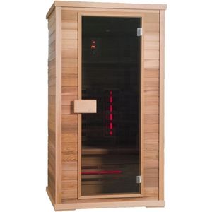 Novum Health Company 2 - Tweepersoons infrarood sauna - met Full Spectrum stralers. Geschikt voor aromatherapie, voor een goede gezondheid, Plug&play en eenvoudig op te bouwen