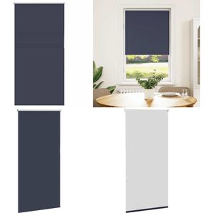 vidaXL Rolgordijn verduisterend 75x130cm stofbreedte 70,7 cm polyester - Rolgordijn - Rolgordijnen - Dag- En Nachtgordijn - Verduisterend Rolgordijn