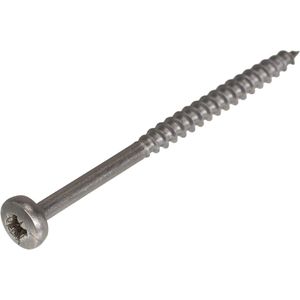 Hoenderdaal Spaanplaatschroef RVS-A2 cilinderkop PZ2 deeldraad 5.0X60/35 (per 200 stuks)
