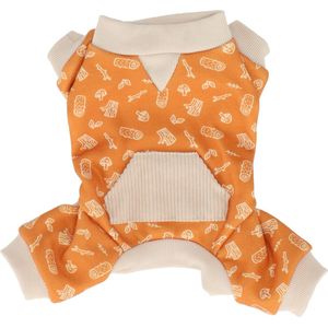 Adori Pyjama Bao Oranje&Beige - Hondenkleding - 20x34x21 cm