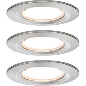 EBL set Nova Coin rond stijf LED 3x6,5W 2700K 230V IJzer geb/Alu