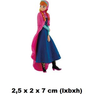 Bullyland - Frozen Mini Anna -Taarttopper - Speelfiguurtje -  2,5 x 2 x 7 cm (lxbxh)