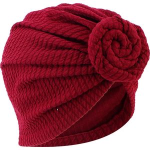 Tulband - Dames hoofdwrap - Hoofdwrap - Slaapmuts - Hoofddoek - Hoofdband - Rood - Damesmuts - Muts - Chemo muts