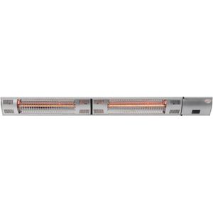 Sunred - Ultra lijn - Zilver – Hangend/Wand model - Terrasverwarmer – Halogeen rosé goud technologie - 3000W – 2 Standen - Afstand bestuurbaar - Elektrische heater