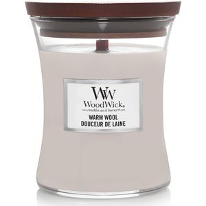 WoodWick® - Geurkaars Warm Wool Medium Candle
