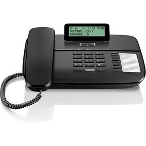 Gigaset DA710 - Vaste telefoon - Ideaal voor werk om thuis - tot 100 contacten - makkelijk in gebruik - Zwart