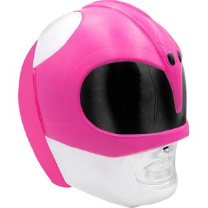 FUNIDELIA Roze Power Ranger-helm voor vrouwen - Roze