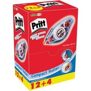 Pritt rollers Correctieroller Compact doos van 16 correctierollers van 42 mm (12 + 4 GRATIS)